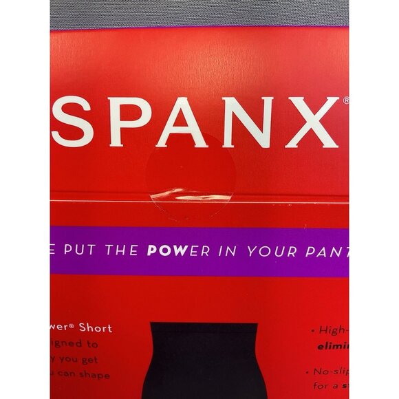 Spanx Shaper Short XL High Waisted Very Black Seamless Lightweight NIB - Picture 4 of 4